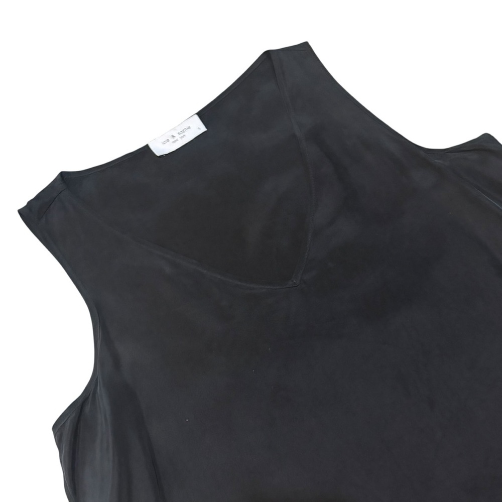 Lola & Sophie Women’s Black Satin V-Neck Slip Camisole